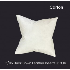 5/95 Duck Down/Feather Inserts 16 (inch) x 16 (inch) - Carton of 10
