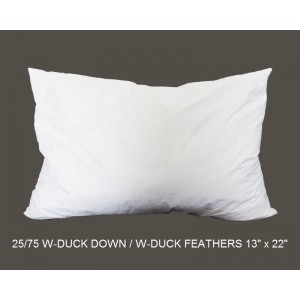25/75 Duck Down/Feather Inserts 13 (inch) x 22 (inch)