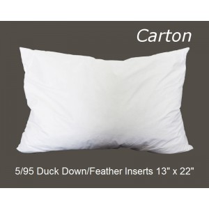 25/75 Duck Down/Feather Inserts 13 (inch) x 22 (inch) - Carton of 10