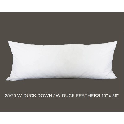 25/75 Duck Down/Feather Inserts 15 (inch) x 36 (inch)