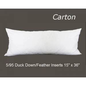 25/75 Duck Down/Feather Inserts 15 (inch) x 36 (inch) - Carton of 12