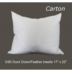 5/95 Duck Down/Feather Inserts 17 (inch) x 22 (inch) - Carton of 10