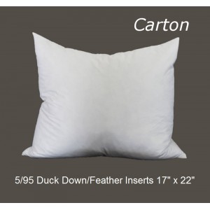 5/95 Duck Down/Feather Inserts 17 (inch) x 22 (inch) - Carton of 12 