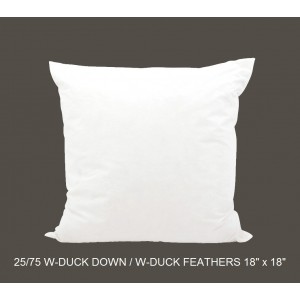 25/75 Duck Down/Feather Inserts 18 (inch) x 18 (inch)