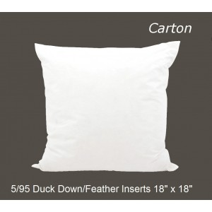25/75 Duck Down/Feather Inserts 18 (inch) x 18 (inch) - Carton of 10
