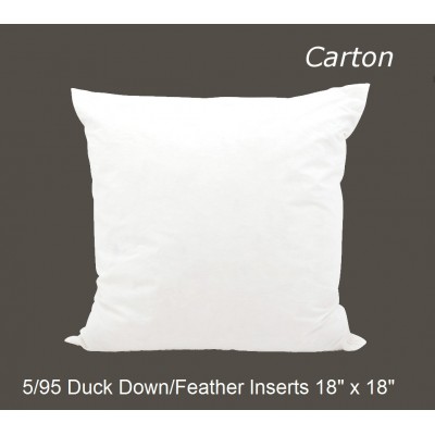 5/95 Duck Down/Feather Inserts 18 (inch) x 18 (inch) - Carton of 10
