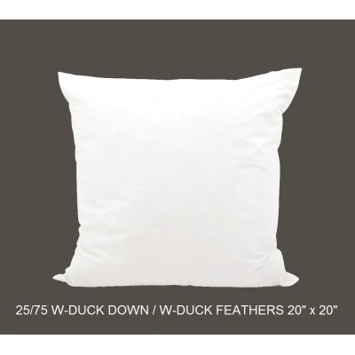 25/75 Duck Down/Feather Inserts 20 (inch) x 20 (inch)