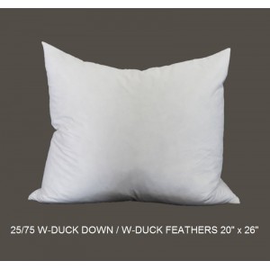 25/75 Duck Down/Feather Inserts 20 (inch) x 26 (inch)