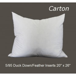 25/75 Duck Down/Feather Inserts 22" x 28" - Carton of 10
