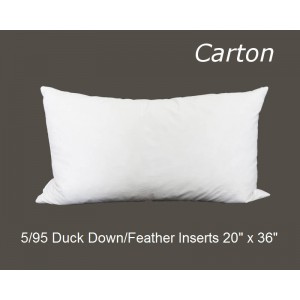 25/75 Duck Down/Feather Inserts 22 (inch) x 38 (inch) - Carton of 10