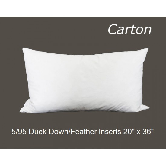 25/75 Duck Down/Feather Inserts 22 (inch) x 38 (inch) - Carton of 5