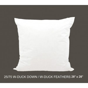 25/75 Duck Down/Feather Inserts 28 (inch) x 28 (inch)