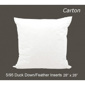 5/95 Duck Down/Feather Inserts 28 (inch) x 28 (inch)-Carton of 10