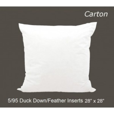 5/95 Duck Down/Feather Inserts 28 (inch) x 28 (inch)-Carton of 10 