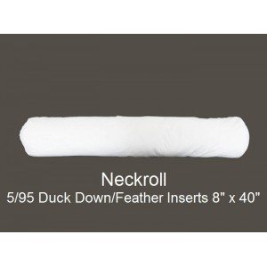 5/95 Duck Down/Feather Inserts 8 (inch) X 40 (inch) Neckroll 