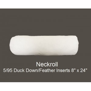 5/95 Duck Down/Feather Inserts 8 (inch) x 24 (inch) Neckroll