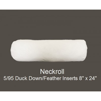 5/95 Duck Down/Feather Inserts 8 (inch) x 24 (inch) Neckroll